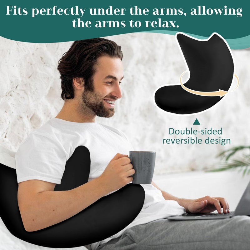 HARBOREST Shoulder Surgery Pillow - Shoulder Pillow for Shoulder Pain, Rotator Cuff Pillow for Sitting, Relief Pillow (Black) - Image 2